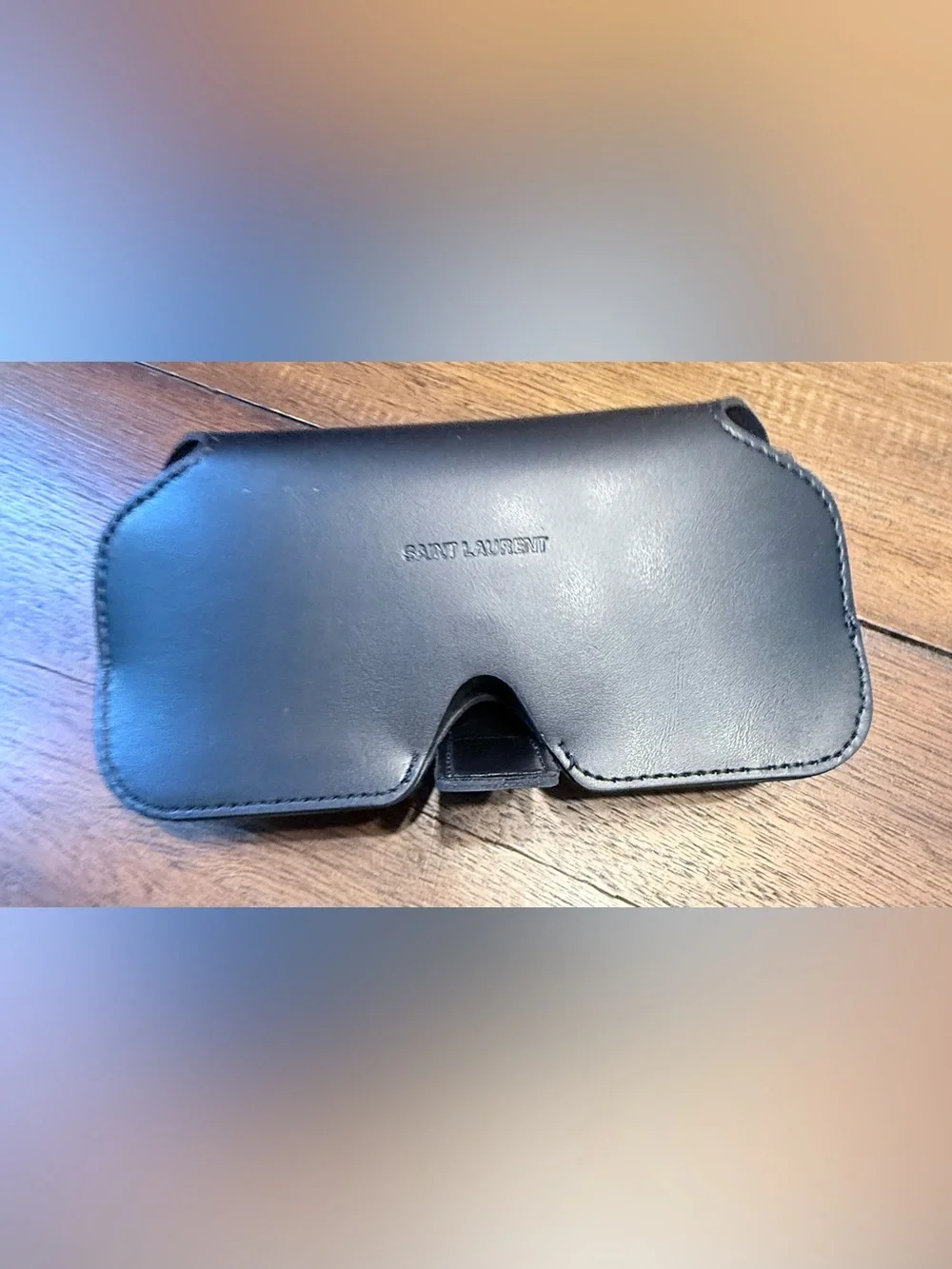 Saint Laurent Transparent Beige Frame Sunglasses with Brown Lenses